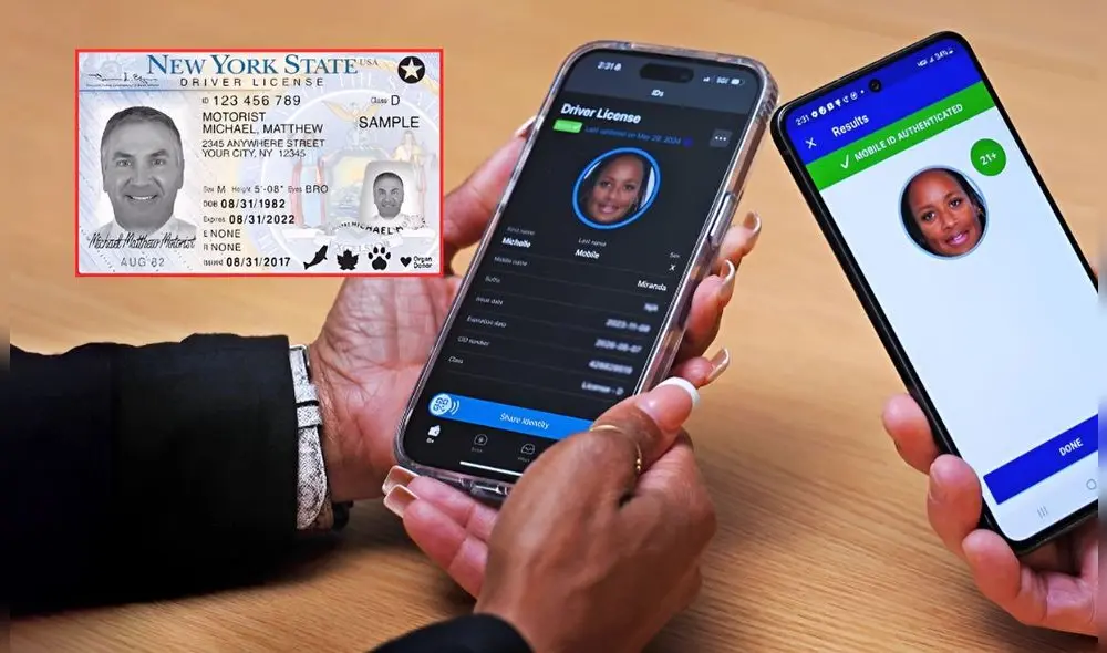Nueva York pone a disposición el Mobile ID para facilitar el documento de identificación en el estado. Foto: Composición LR/NY DMV/Syracuse