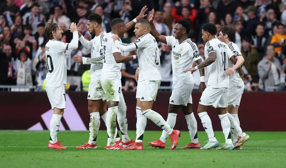Real Madrid sumó su victoria número 16 en lo que va de LaLiga. Foto: AFP