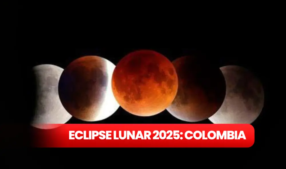 El esperado eclipse lunar podrá ser visto desde distintos puntos del país. Foto: composición LR / X El esperado eclipse lunar podrá ser visto desde distintos puntos del país. Foto: composición LR / X