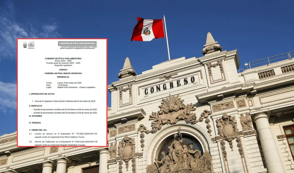 La Comisión de Ética sesionará este 10 de marzo. Foto: composición LR