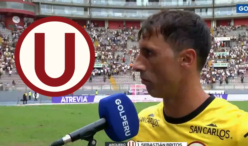 Sebastián Britos fue titular en el Universitario vs Sport Boys. Foto: composición LR/captura de GOLPERU