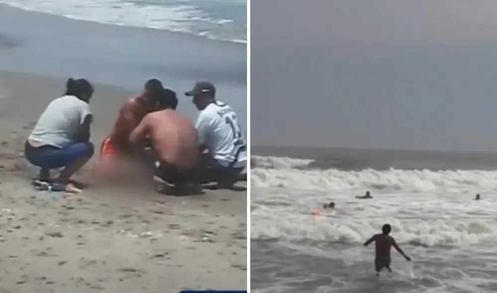 La playa Venecia es considerada peligrosa por su profundidad y corrientes intensas. Foto: captura/panamericana La playa Venecia es considerada peligrosa por su profundidad y corrientes intensas. Foto: captura/panamericana