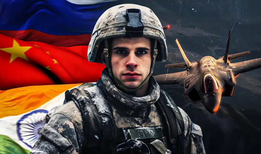 Estados Unidos domina el poder aéreo global con más de 13.000 aviones y supera a Rusia, China e India. Foto: composición LR/difusión Estados Unidos domina el poder aéreo global con más de 13.000 aviones y supera a Rusia, China e India. Foto: composición LR/difusión