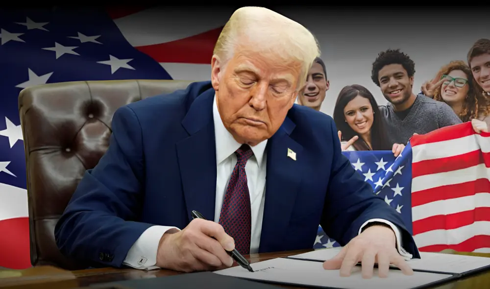 Donald Trump firmó el viernes 7 de marzo una orden que modifica el Programa de Perdón de Préstamos Estudiantiles, limitando la elegibilidad para miles de trabajadores del sector público. Foto: composición LR/EFE