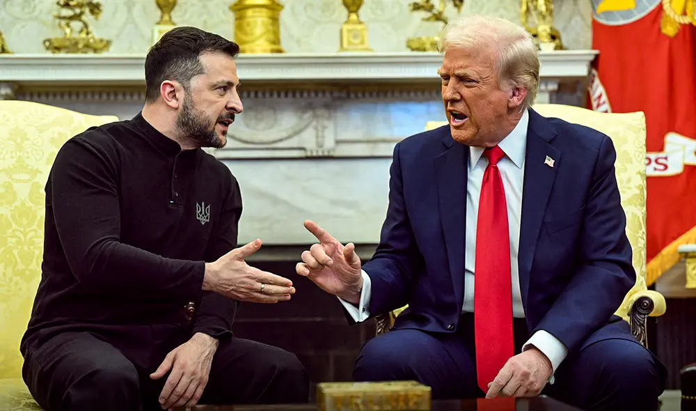 Donald Trump ha sugerido que Volodímir Zelensky debería renunciar a la presidencia de Ucrania. Foto: AFP