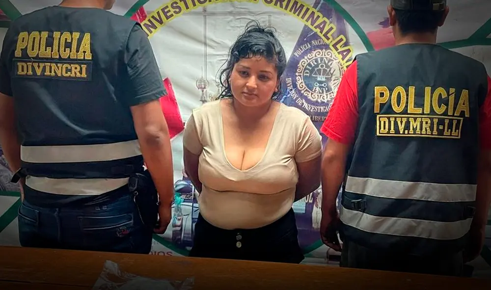 Detenida está involucrada en casos de secuestro y sicariato. Foto: PNP
