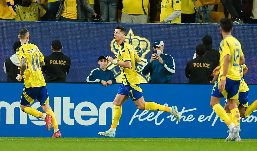 Cristiano Ronaldo anotó de penal en la goleada de su equipo por octavos de final de la AFC Champions League. Foto: Al Nassr Cristiano Ronaldo anotó de penal en la goleada de su equipo por octavos de final de la AFC Champions League. Foto: Al Nassr