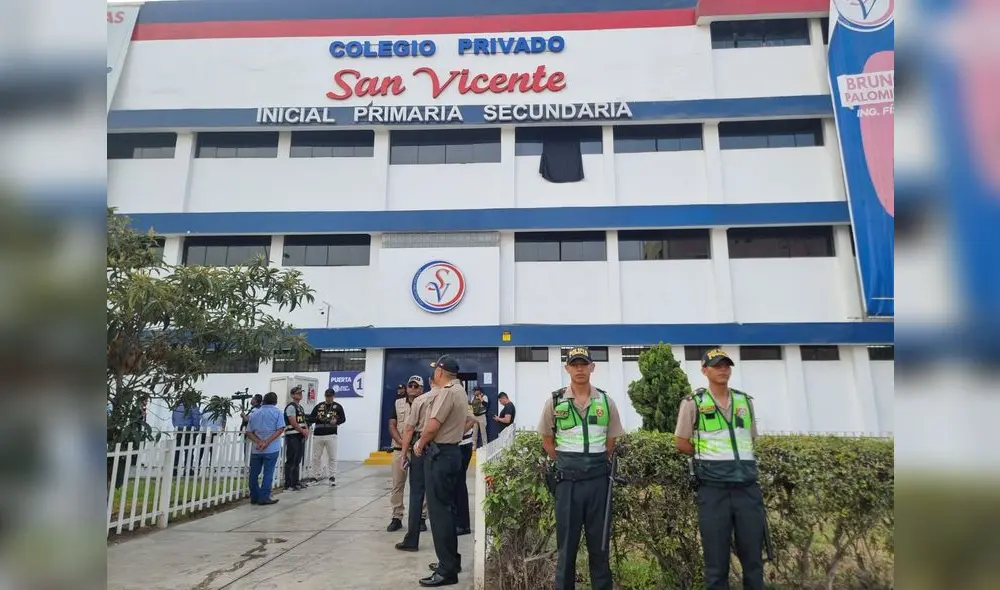 Colegio ubicado en Comas ha recibido amenazas de extorsionadores. Foto: Kevinn García