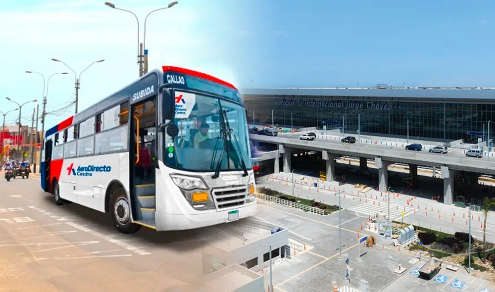 Aerodirecto es el bus de transporte público para ingresar al nuevo Aeropuerto Jorge Chávez desde 2025. Foto: Composición LR/Andina.