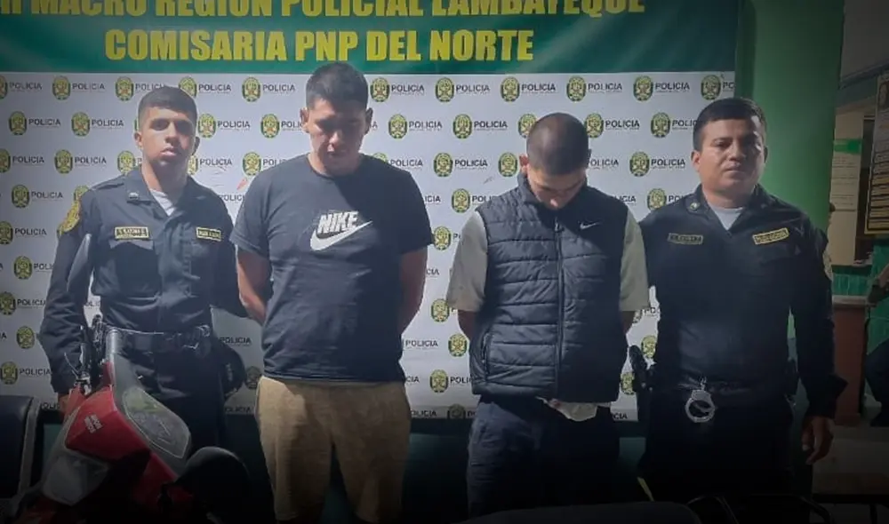 Ambos detenidos pertenecerían a la banda criminal 'Los Lagartos del Norte'. Foto: Emmanuel Moreno