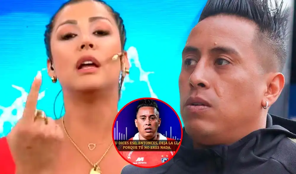 Pamela López dio explosivas declaraciones sobre Christian Cueva. Foto: Composición LR/Captura/YouTube