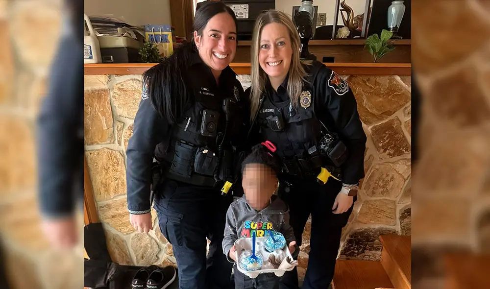 Las autoridades acudieron al llamado del niño de Wisconsin. Foto: Facebook. Las autoridades acudieron al llamado del niño de Wisconsin. Foto: Facebook.