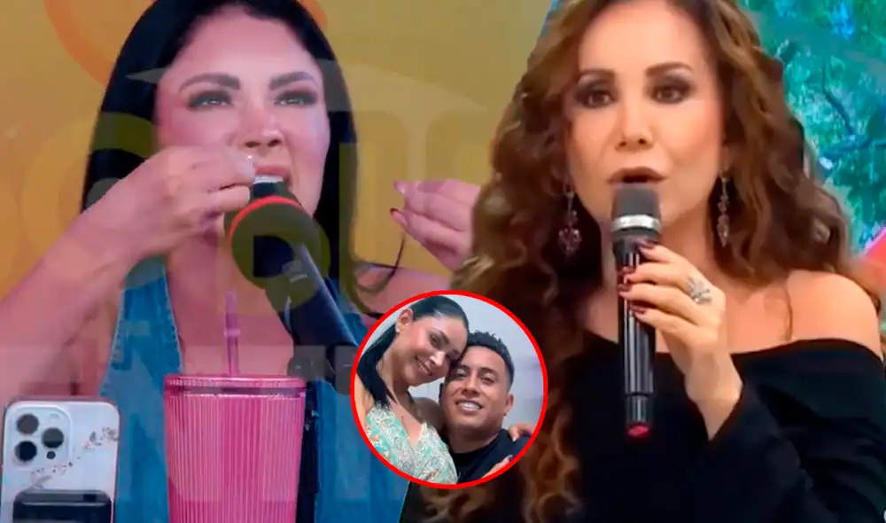 Pamela Franco se mostró molesta con lo dicho por Janet Barboza. Foto: Composición LR/Captura/YouTube