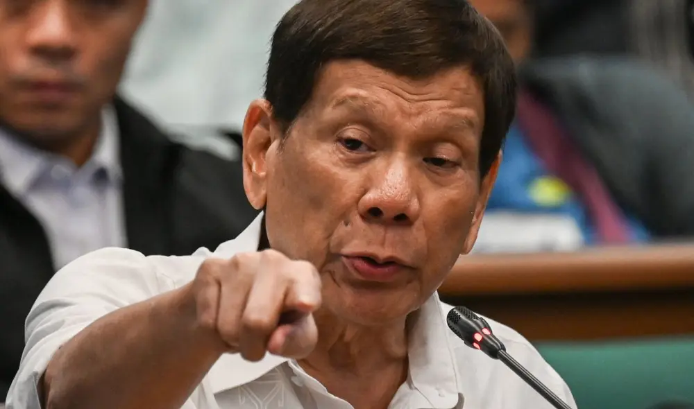 Duterte fue presidente de Filipinas entre 2016 a 2022. Foto: AFP