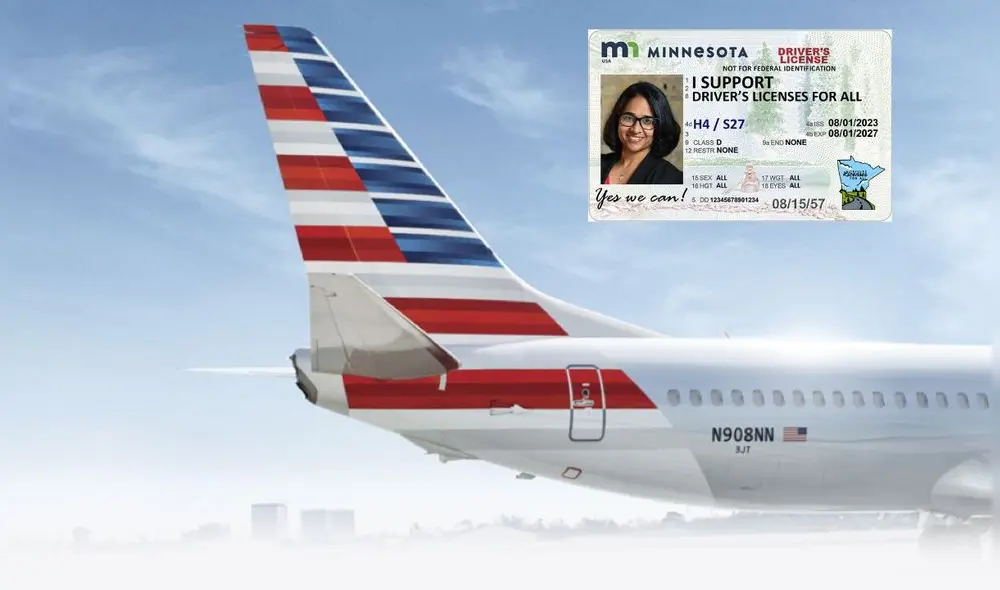 Una entidad de USA detalló qué ocurrirá con aquellas personas que no porten la Real ID a partir del 7 de mayo. Foto: Composición LR/CDN/American Airlines