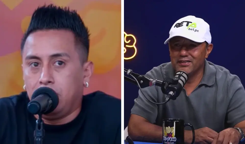 Roberto Palacios habló sobre el presente de Christian Cueva. Foto: composición LR/captura de TVSomos+/Tampoco Tampodcast