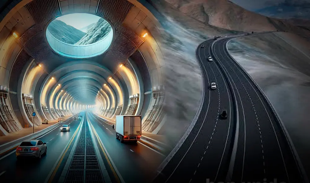 Este nuevo túnel beneficiaría a miles de ciudadanos de Arequipa. Foto: Composición LR/IA