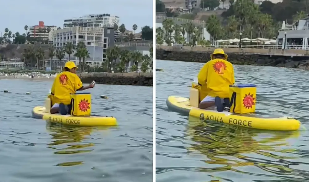 Cinernautas resaltaron el esfuerzo del heladero. Foto: composición LR/ TikTok