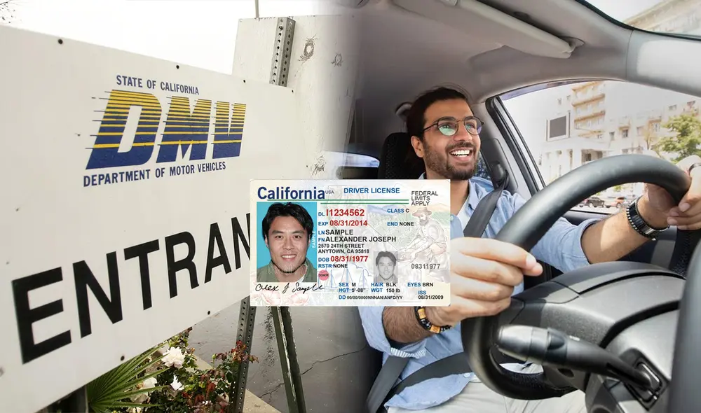 En California, los conductores mayores de 70 años deben seguir medidas especiales para la renovación de su licencia de conducir. Estas incluyen examen de visión y presentación en persona ante el DMV. Foto: composición LR/ DMV California/ Freepik