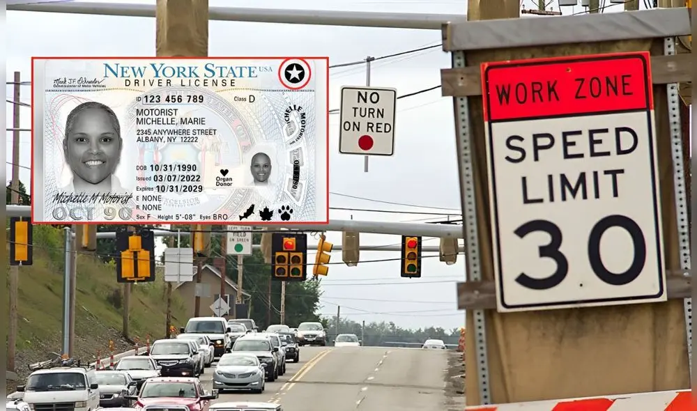 Exceder el límite de velocidad en Nueva York podría causar la suspensión de la licencia de conducir. Foto: Composición LR/ePermitTest/Univision