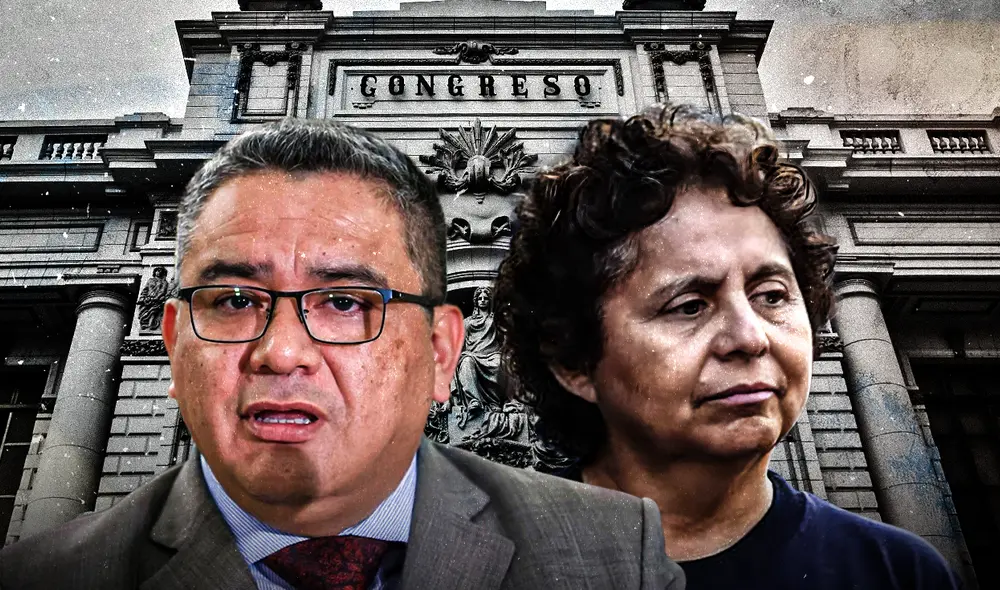 Susel Paredes hizo público los documentos que envió a sus colegas para que firme la moción de censura contra Santiváñez. Foto: composición LR