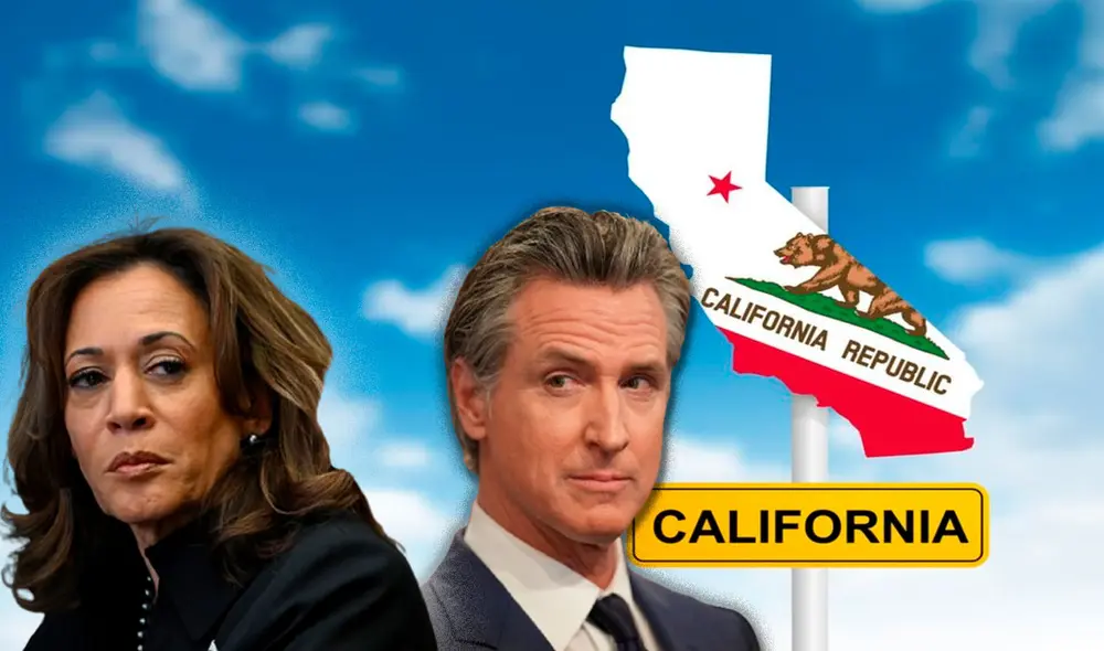 Con la salida de Gavin Newsom, California enfrenta una nueva batalla electoral para elegir gobernador. Foto: composición LR/ AFP