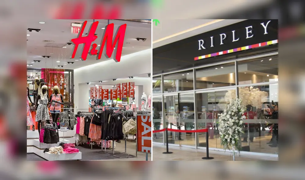H&M y Ripley, ubicadas en el centro comercial Real Plaza, fueron sancionadas por la Municipalidad Provincial de Piura. Foto: Composición LR/Difusión