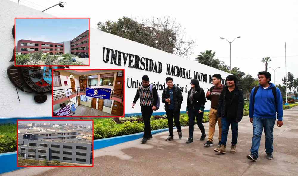 La UNMSM cuenta con sedes en SJL, Huaral y otras 4 sucursales más. Foto: composición LR/UNMSM/Agencia Andina