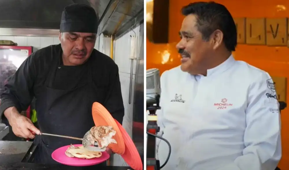 El chef Arturo Rivera y la taquería El Califa de León recibieron la estrella Michelin en mayo de 2024. Foto: composición LR/El Califa de León/Exa El chef Arturo Rivera y la taquería El Califa de León recibieron la estrella Michelin en mayo de 2024. Foto: composición LR/El Califa de León/Exa