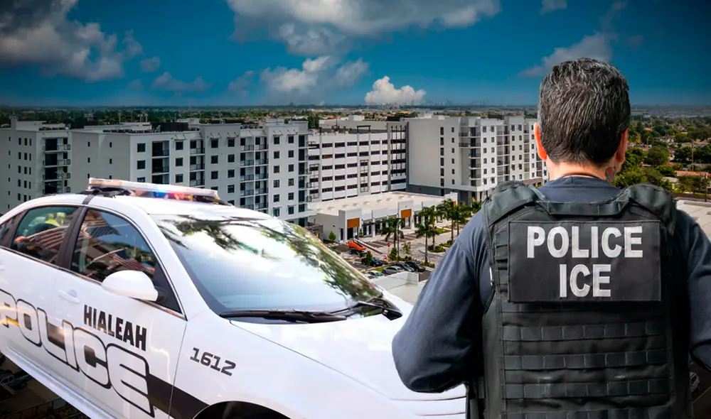 Policía de Hialeah colaborará con ICE en operaciones migratorias. Foto: Composición LR