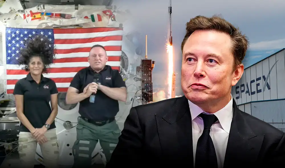 La nave Crew Dragon despegará el 13 de marzo de 2025 para traer de vuelta a Williams y Wilmore a la Tierra. Foto: composición LR/AFP/EFE. La nave Crew Dragon despegará el 13 de marzo de 2025 para traer de vuelta a Williams y Wilmore a la Tierra. Foto: composición LR/AFP/EFE.