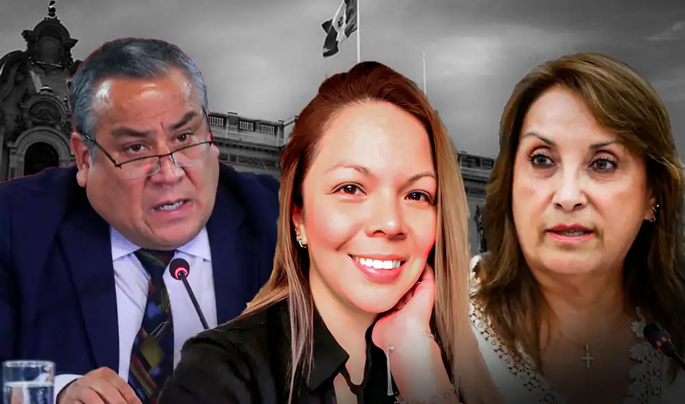 Gustavo Adrianzén sobre audios de Patricia Muriano que revela alteración de historia clínica de Dina Boluarte. Foto: composición LR