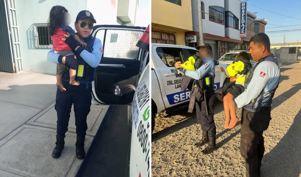 La madre llegó angustiada, confiando el cuidado de los pequeños a su pareja. Foto: composición LR