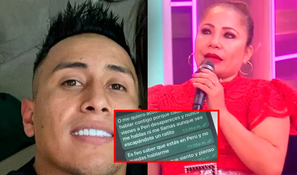 'Amor y fuego' reveló que Christian Cueva y Marisol hablan por WhatsApp desde 2022. Foto: Composición LR/instagram/Willax