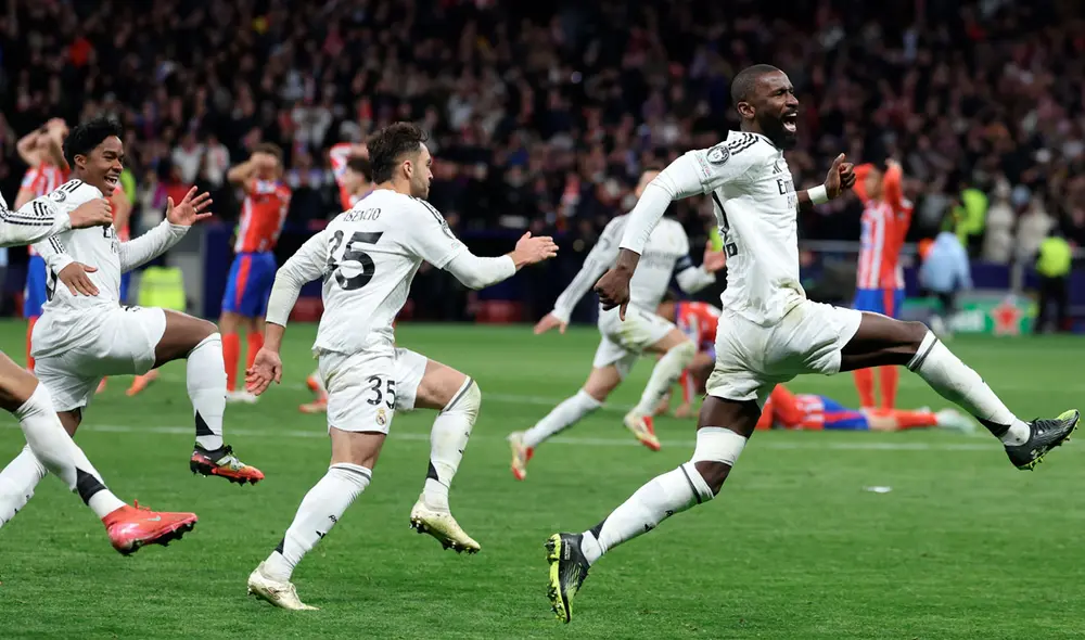 Real Madrid consiguió la clasificación ante el Atlético de Madrid por penales. Foto: AFP Real Madrid consiguió la clasificación ante el Atlético de Madrid por penales. Foto: AFP