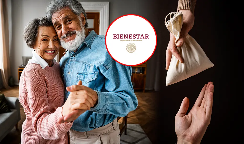 La pensión de 12.400 pesos de Bienestar solo cae en algunos estados de México. Foto: composición LR/Freepik