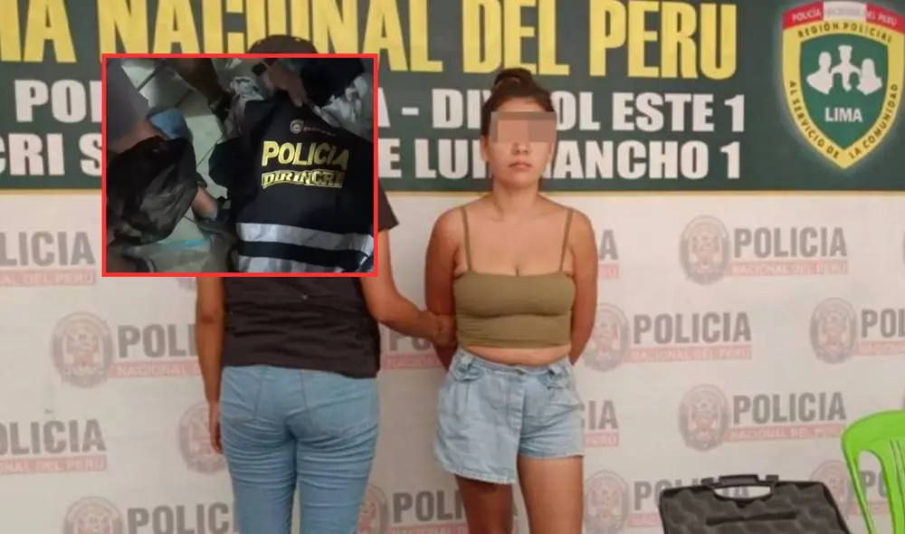 Lavado fue trasladada a la Depincri de San Juan de Lurigancho para las diligencias correspondientes. Foto: TvPerú/captura