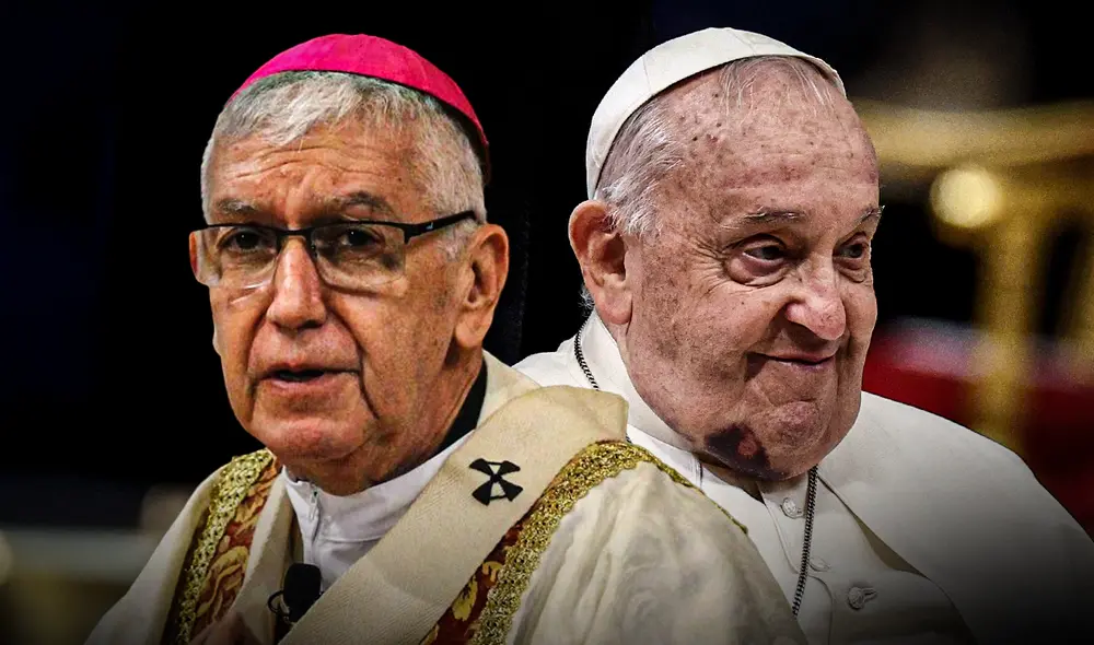 El arzobispo de Lima se mostró entusiasta con la progresiva recuperación del Papa. Foto: composición LR El arzobispo de Lima se mostró entusiasta con la progresiva recuperación del Papa. Foto: composición LR