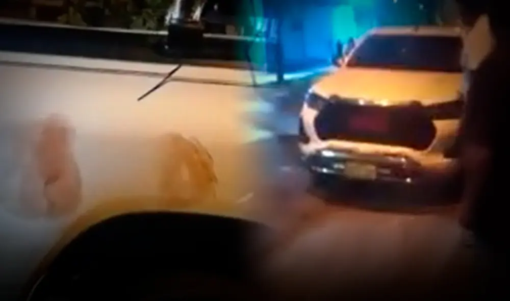 De acuerdo a testimonios de testigos, el propietario de la camioneta se habría defendido a balazos contra los asaltantes. Foto: Composición LR