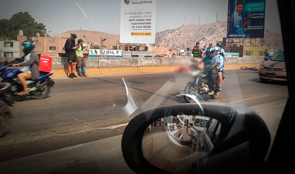 Una ambulancia llegó al lugar de los hechos para atender la emergencia. Foto: Difusión Una ambulancia llegó al lugar de los hechos para atender la emergencia. Foto: Difusión