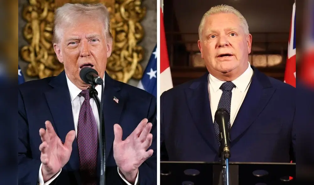 Doug Ford fue empresario en el sector de distribución de productos, mientras que Donald Trump es magnate inmobiliario. Foto: composición Toronto Star Doug Ford fue empresario en el sector de distribución de productos, mientras que Donald Trump es magnate inmobiliario. Foto: composición Toronto Star