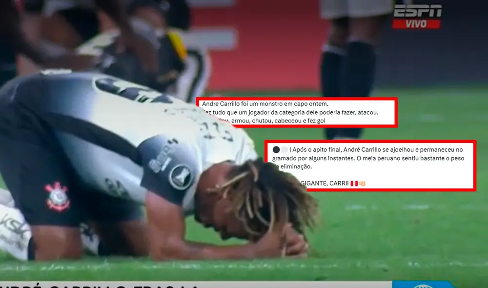 André Carrillo llegó a Coronthians a mediados del 2024. Foto: composición LR/ESPN