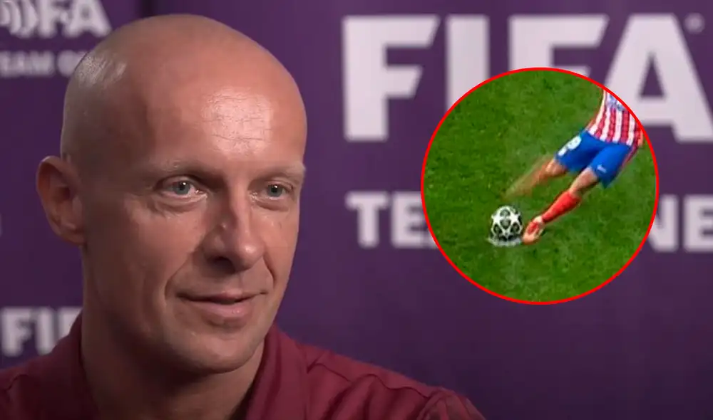 Szymon Marciniak desmintió que Mbappé lo haya condicionado para invalidad el penal de Julián Álvarez. Foto: composición LR