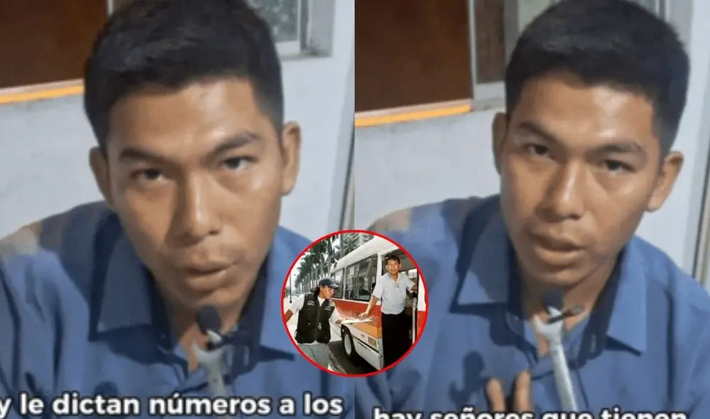 Un cobrador de combi en Perú explicó en TikTok el significado de los números que dicen los dateros. Foto: composición LR