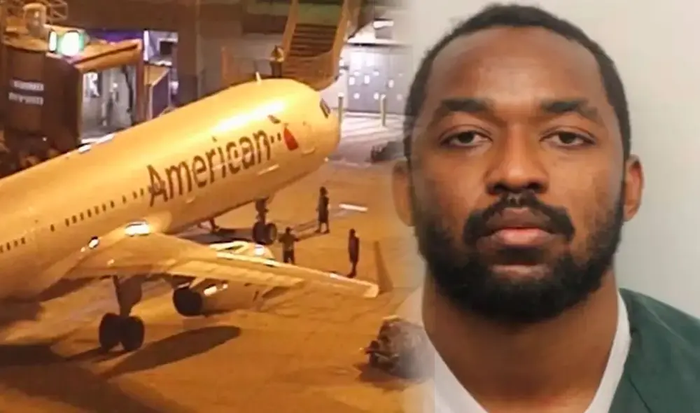 El pasajero del vuelo de American Airlines protagonizó un episodio que sorprendió a todos. Foto: composición LR/ New York Post