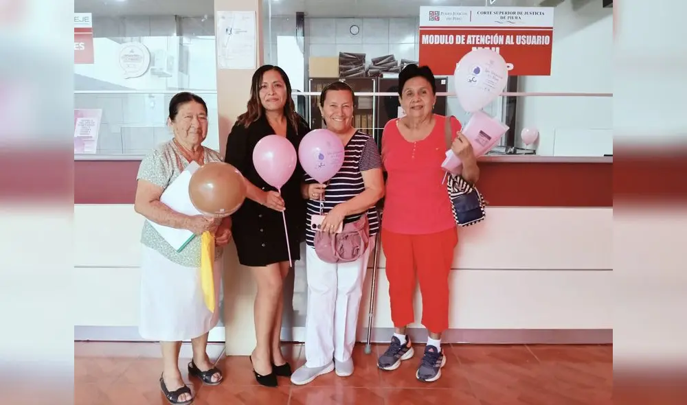 La Unidad de Servicios Judiciales también entregó material de sensibilización sobre los derechos de la mujer a usuarias en las sedes judiciales de la institución.