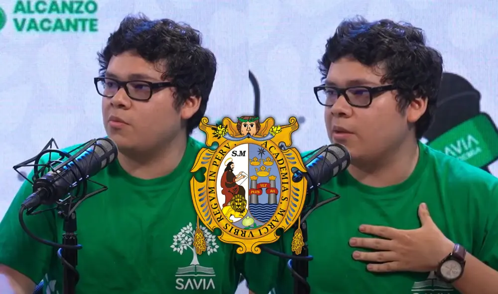 Rafael ingresó a Medicina en la UNMSM tras 3 años de preparación. Foto: composición LR/YouTube/Savia Academia/UNMSM