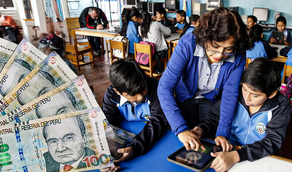 El monto de utilidades que recibe el docente o trabajador se determina según varios factores, uno de ellos es la rentabilidad de la empresa. Foto: composición LR/Andina