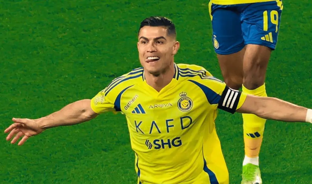 Cristiano Ronaldo marcó a los 4 minutos de juego su gol 928 y está cada vez más cerca de llegar a los 1.000 tantos. Foto: Al Nassr
