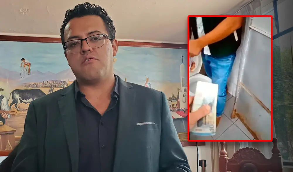 Alonso Ranilla negó cualquier acto de corrupción y aseguró que el video es antiguo, grabado en 2023. Foto: composición LR/Leonela Aquino Alonso Ranilla negó cualquier acto de corrupción y aseguró que el video es antiguo, grabado en 2023. Foto: composición LR/Leonela Aquino